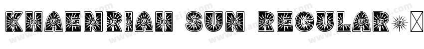 Khaenriah Sun Regular字体转换